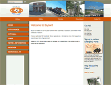 Tablet Screenshot of cityofbrysontexas.com
